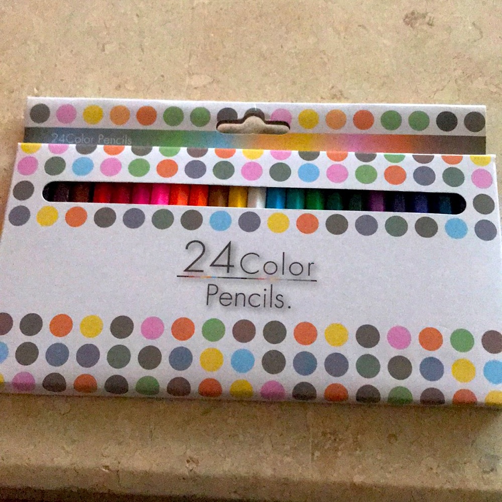 24 pack Colored Mini Pencils